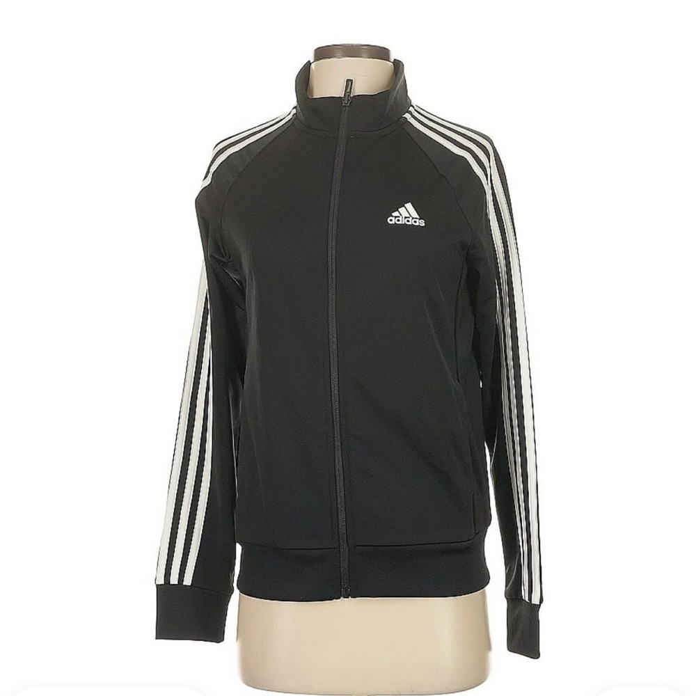 Adidas Black and White Track Top